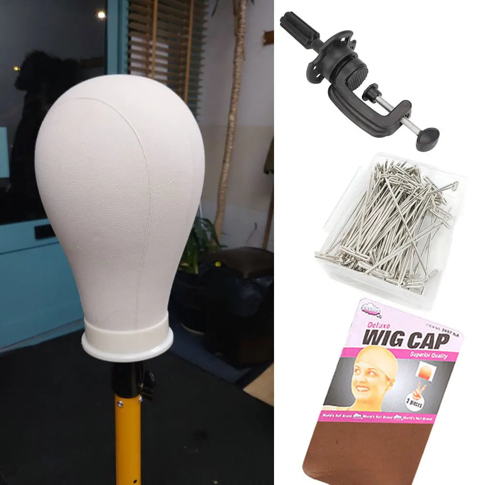 Canvas Mannequin Wig Head Stand