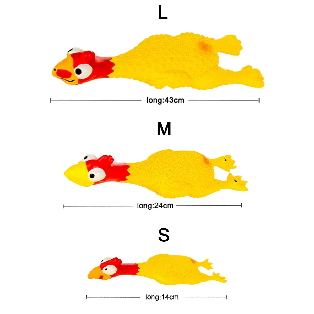 Funny Squeaky Chicken Dog Toy