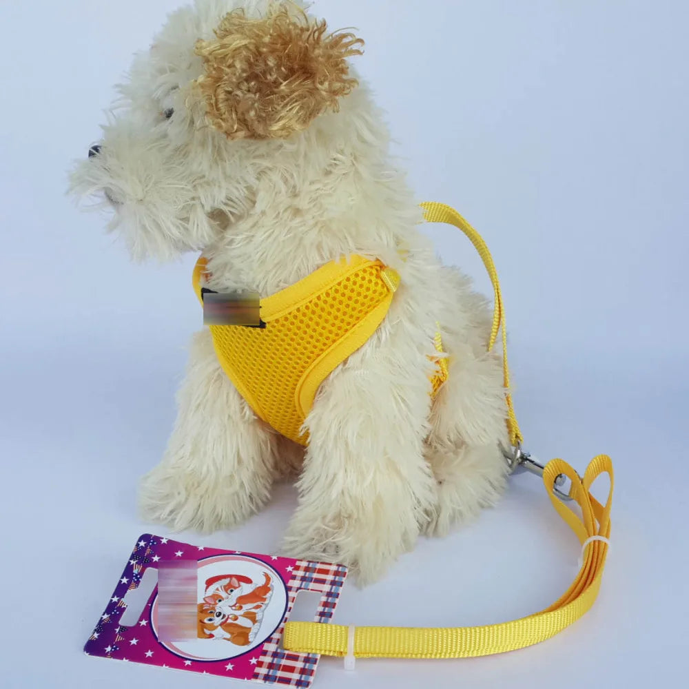 miss doggy Soft Mesh Dog Harness Set