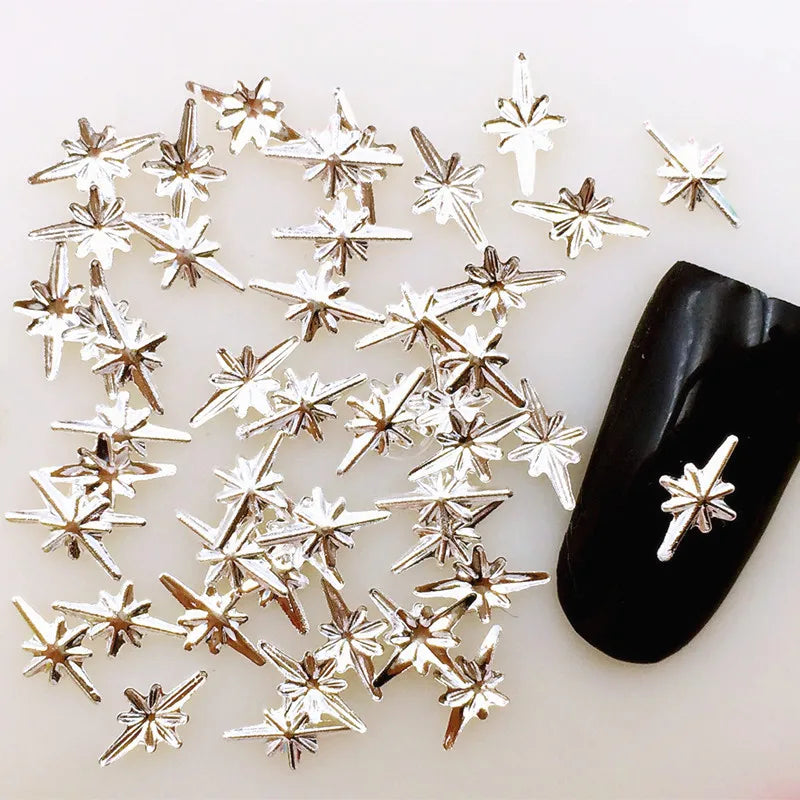 Metallic 3D Nail Art Studs
