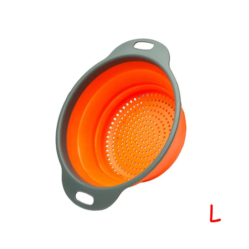 LMETJMA Round Folding Colander