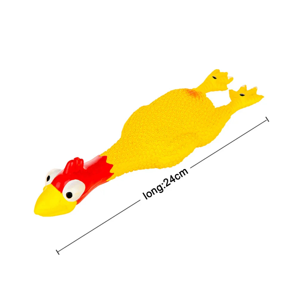 Funny Squeaky Chicken Dog Toy