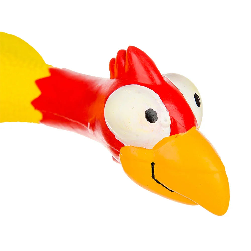 Funny Squeaky Chicken Dog Toy