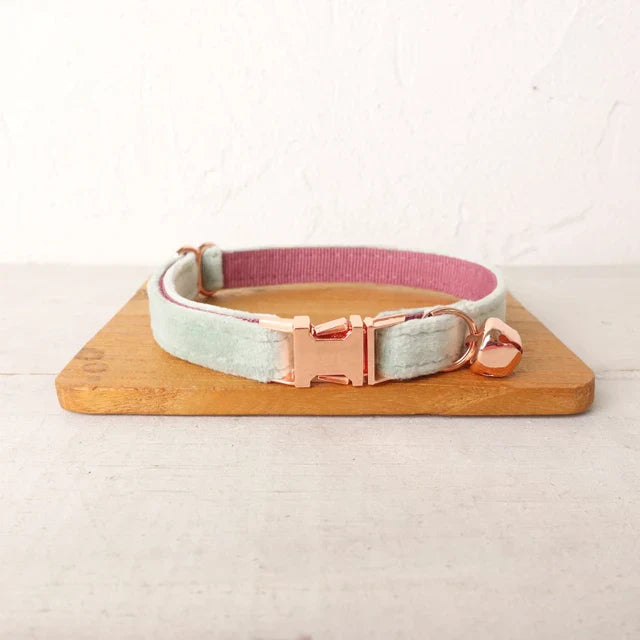 Personalized Velvet Cat Collar