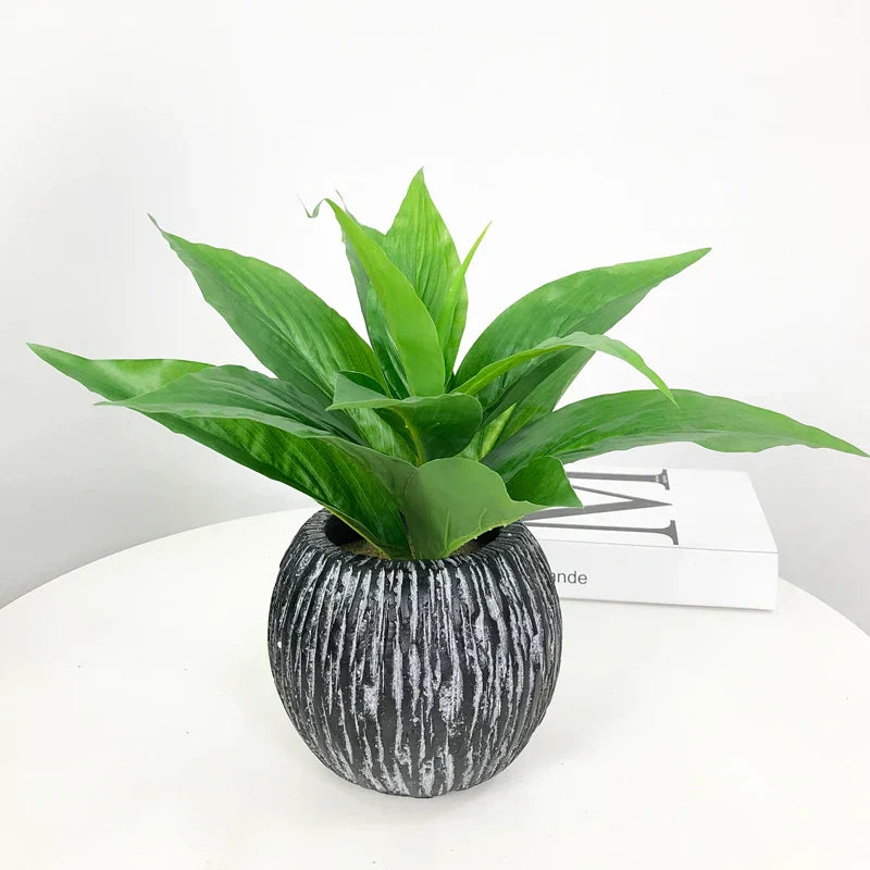 Artificial Bamboo Monstera Decor