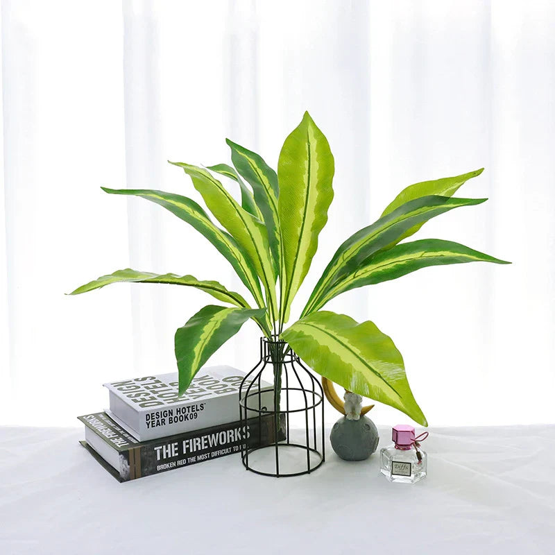 Artificial Bamboo Monstera Decor