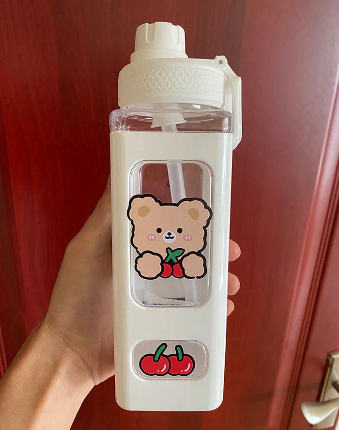 Kids BPA Free Water Bottle With Straw