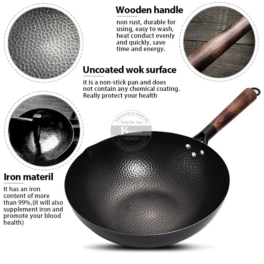 Chinese Style Iron Wok