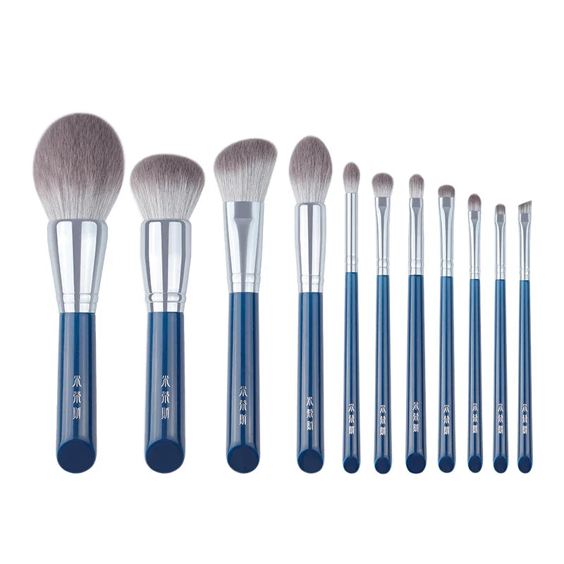 MyDestiny 11PCS Azure Blue Brush Set