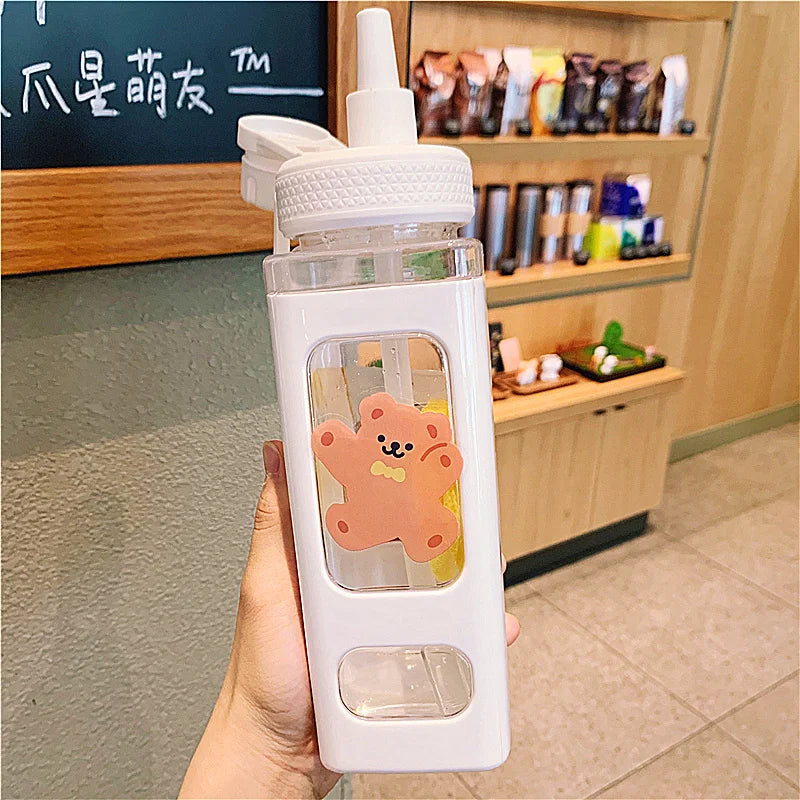 Kids BPA Free Water Bottle With Straw