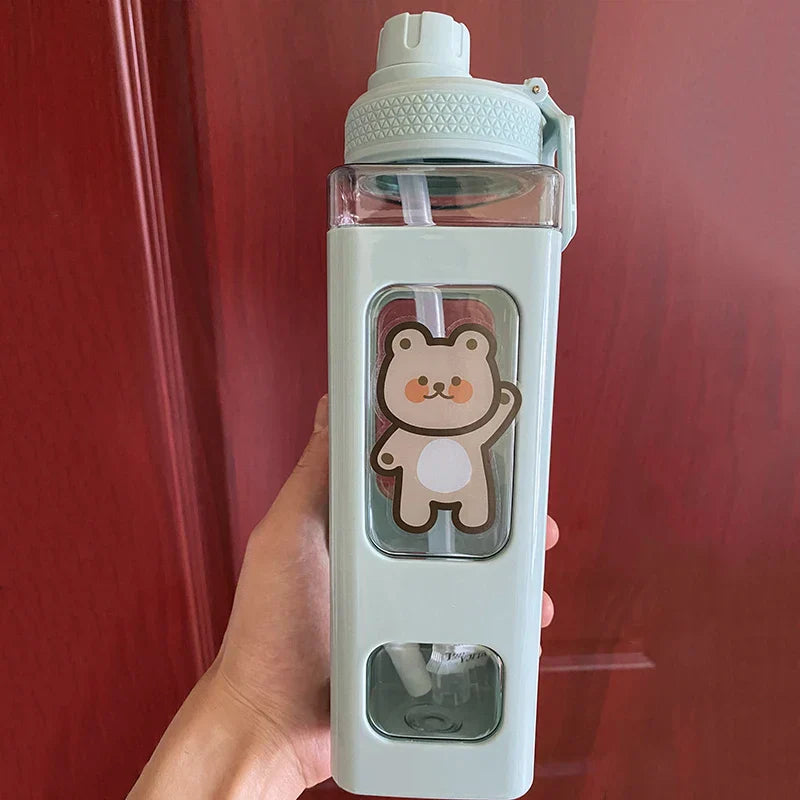 Kids BPA Free Water Bottle With Straw