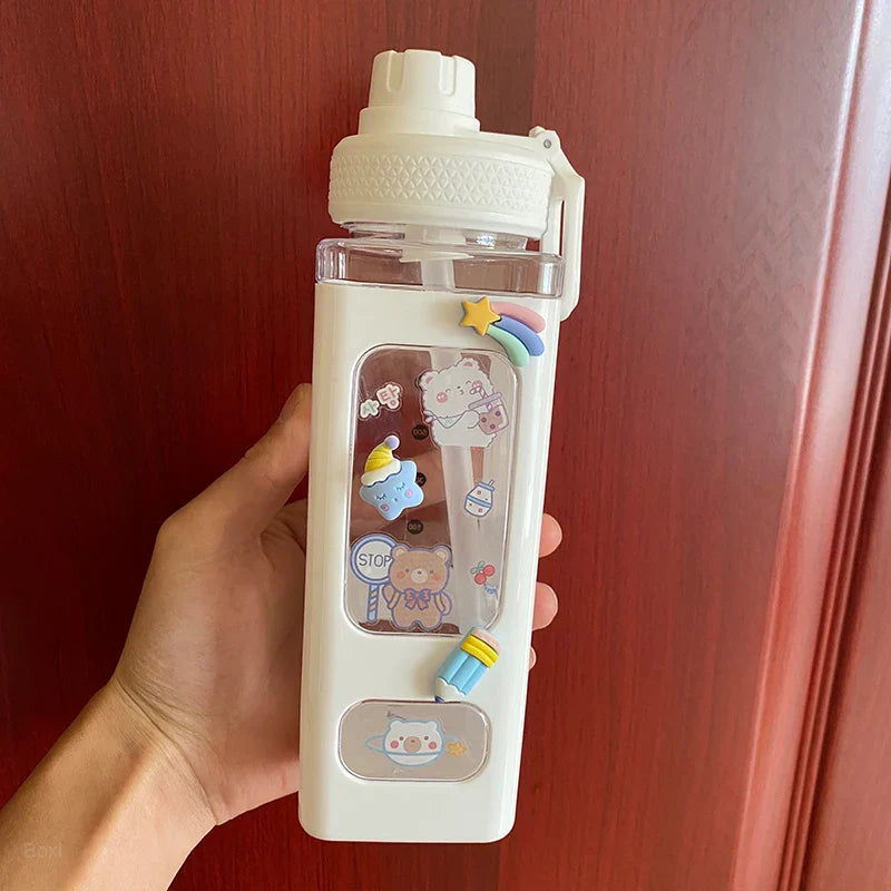 Kids BPA Free Water Bottle With Straw