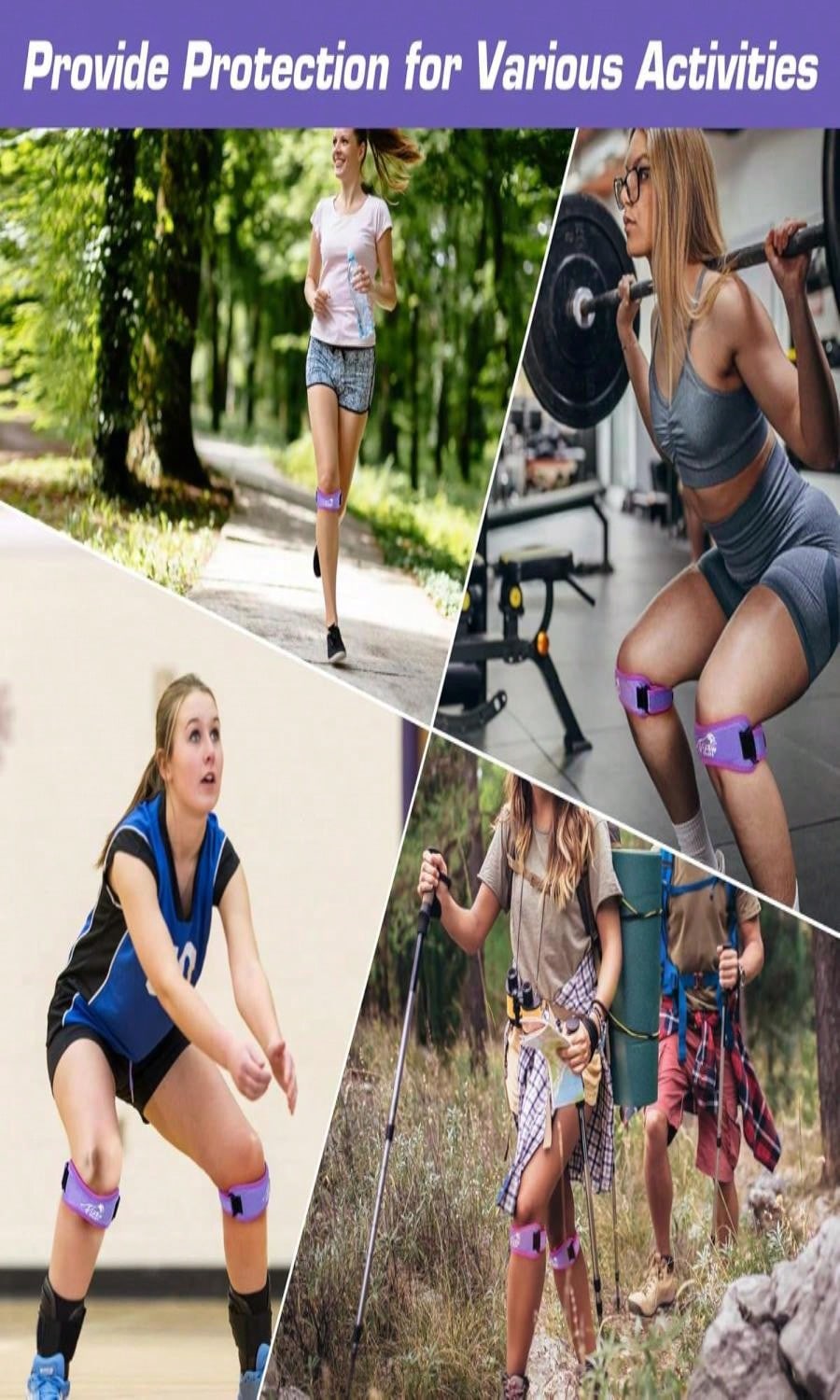 IPOW 2 Pack Knee Straps