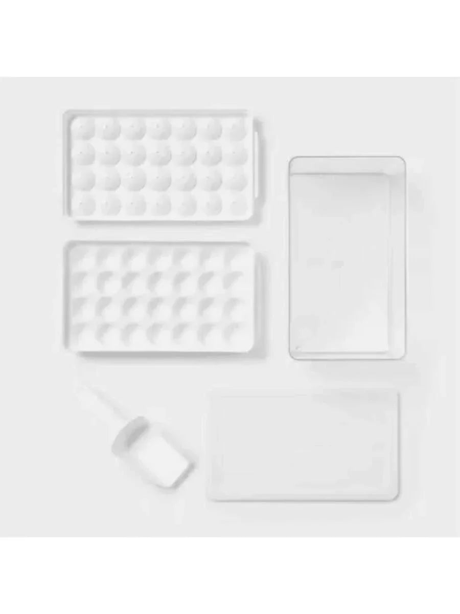 Ice Cube Tray with Lid & Scoop