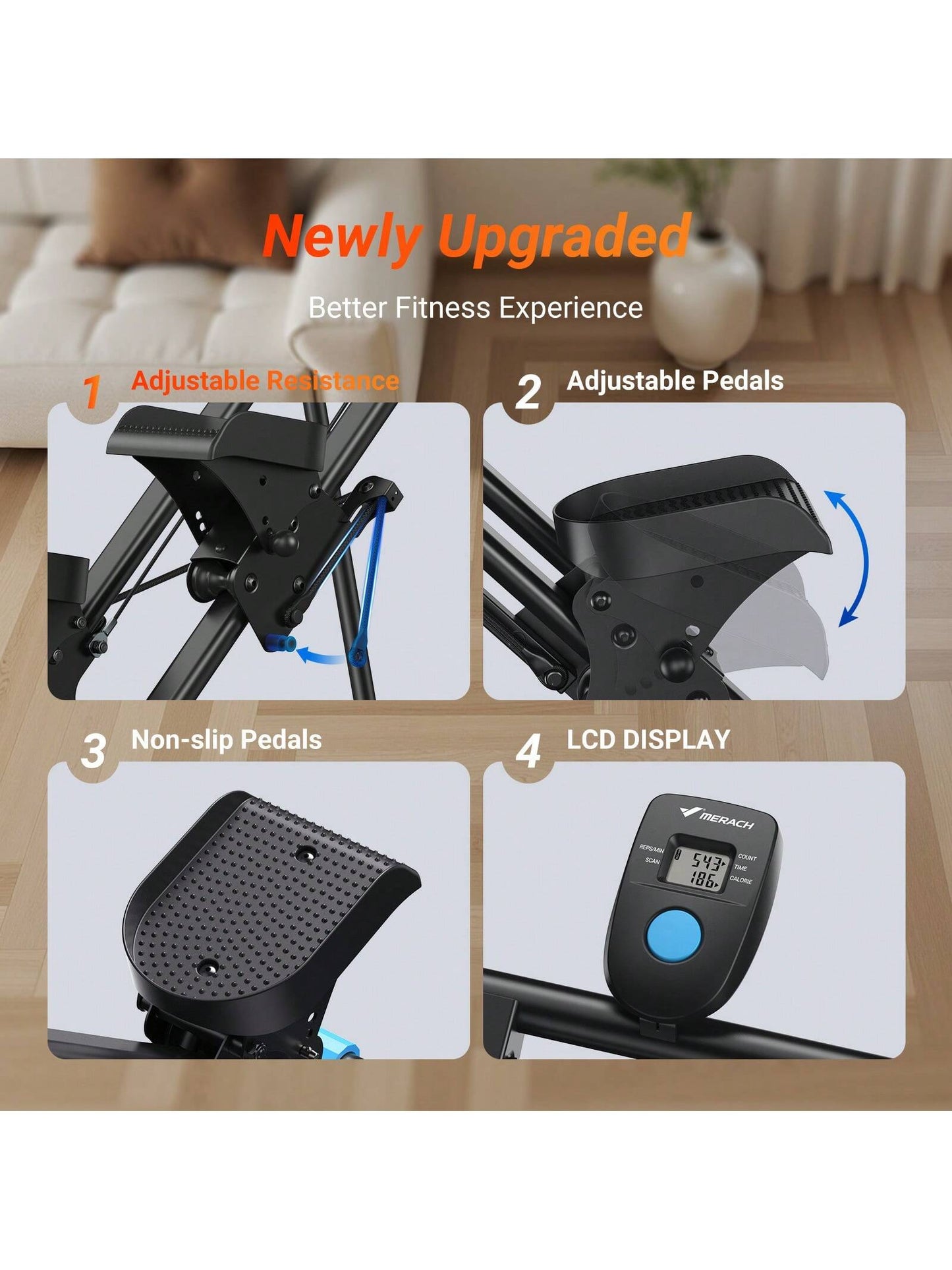 MERACH Adjustable Stair Climber