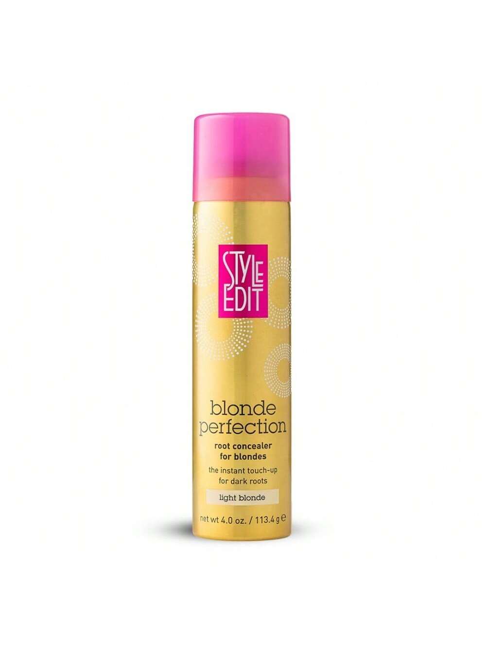 STYLE EDIT LIGHT BLONDE Root Concealer Touch Up Spray | Instantly Covers Grey Roots