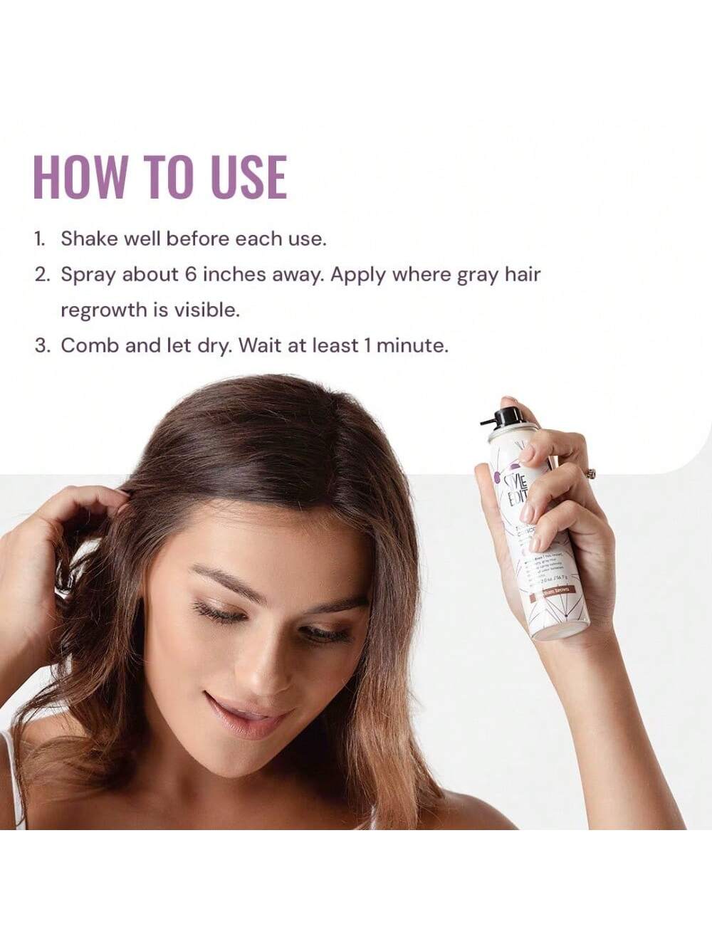 STYLE EDIT LIGHT BLONDE Root Concealer Touch Up Spray | Instantly Covers Grey Roots