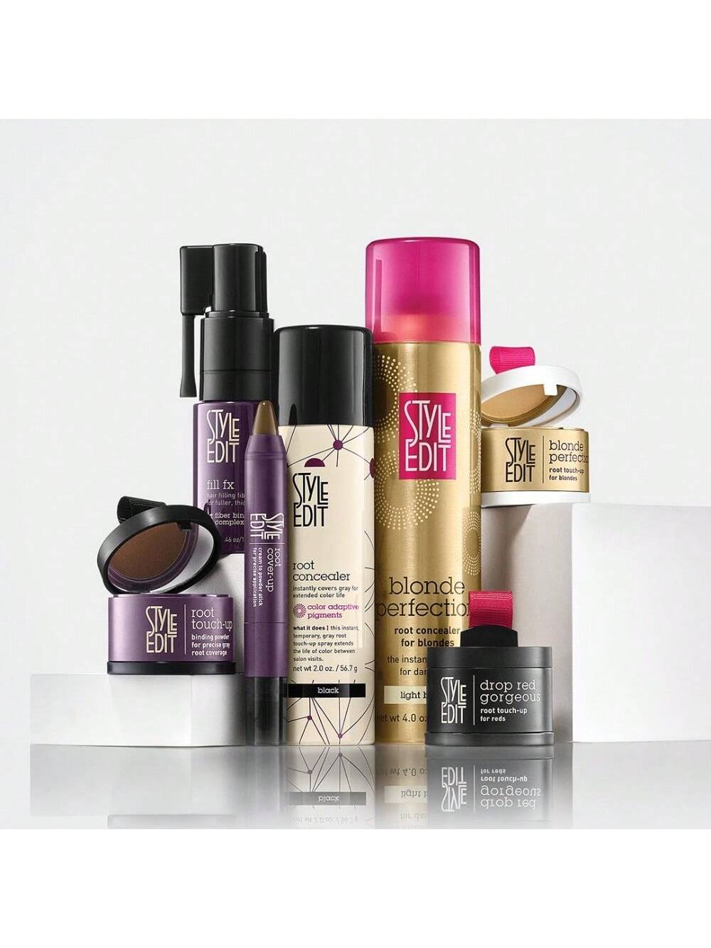 STYLE EDIT LIGHT BLONDE Root Concealer Touch Up Spray | Instantly Covers Grey Roots