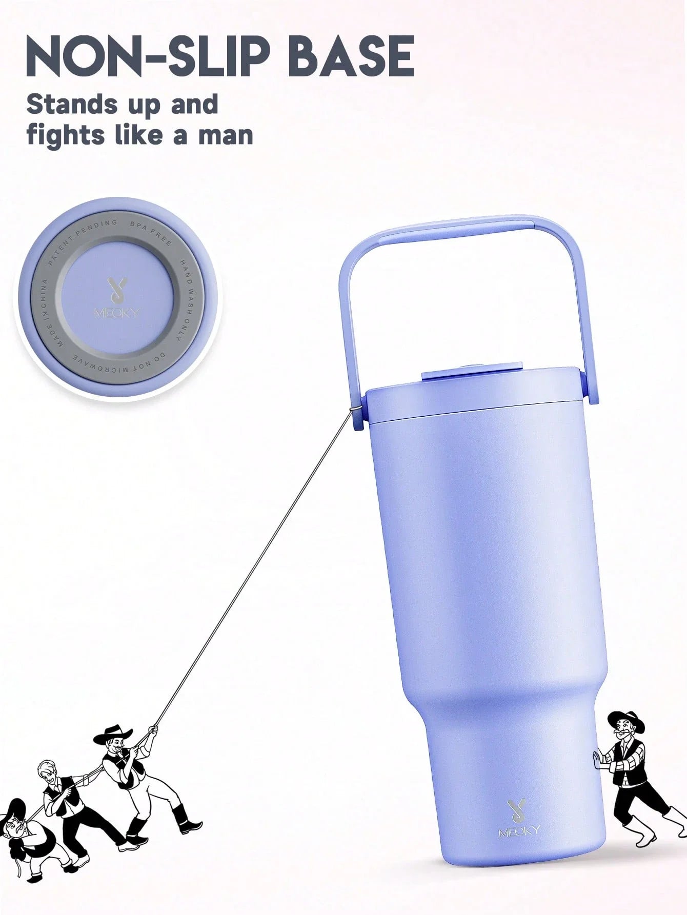 Meoky 32oz Insulated Handle Cup