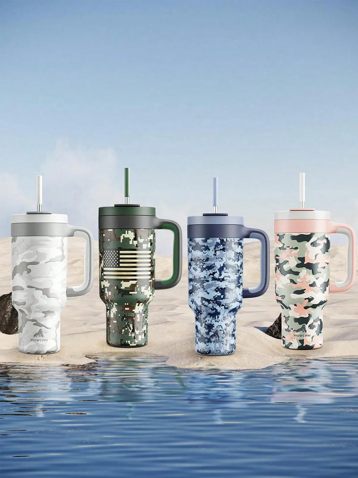 Meoky 40oz Camo Insulated Tumbler