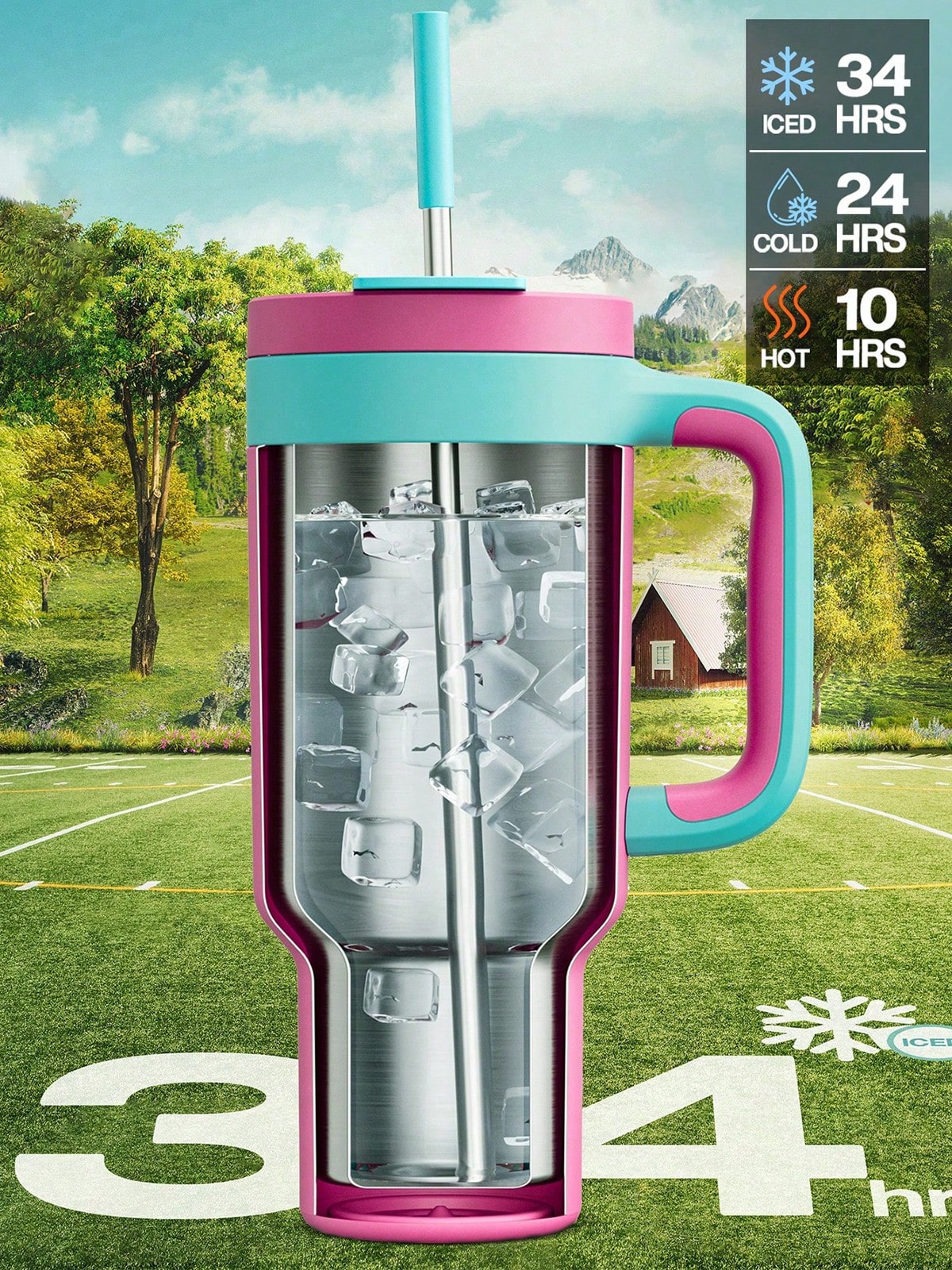 Meoky 40oz Insulated Travel Tumbler