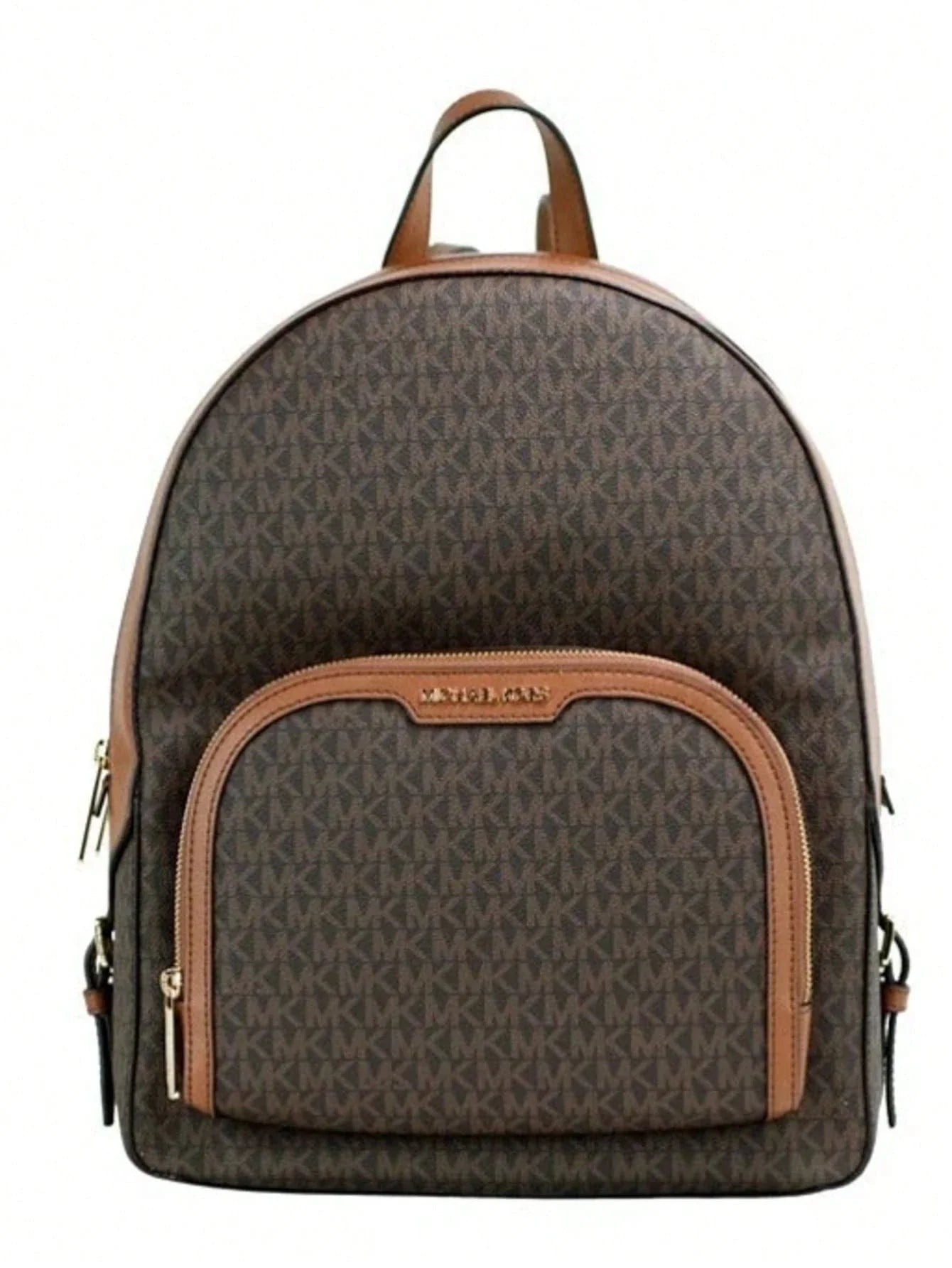 Michael Kors Jaycee Large Brown Signature Shoulder Backpack