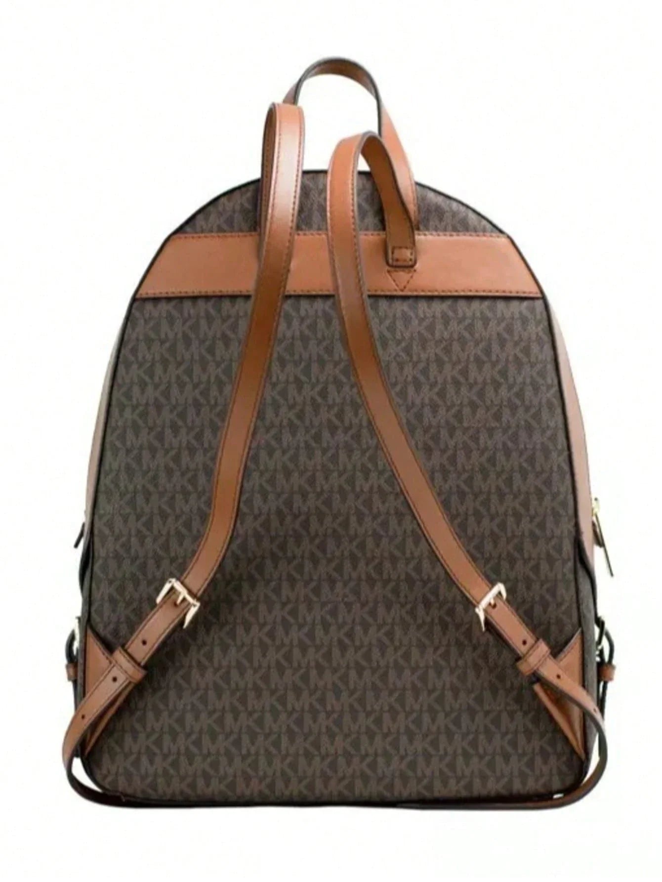 Michael Kors Jaycee Large Brown Signature Shoulder Backpack