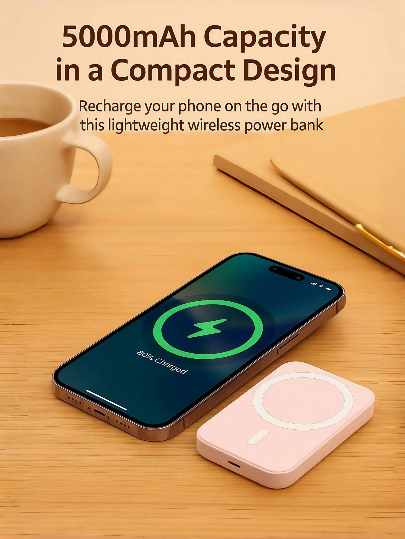 Multicolor Magnetic Power Bank 5000mAh