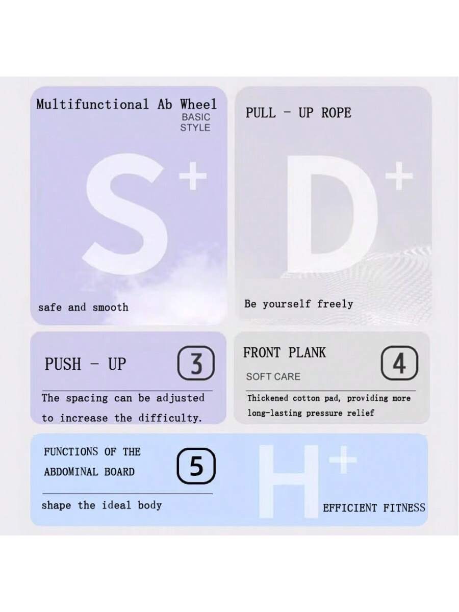 Foldable Multifunctional Abdominal Pilates Board