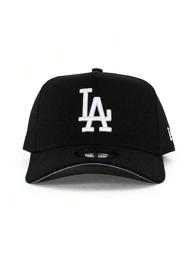 New Era 9FORTY Dodgers Los Angeles Snapback Hat - Black/White