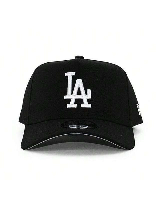 New Era 9FORTY Dodgers Los Angeles Snapback Hat - Black/White