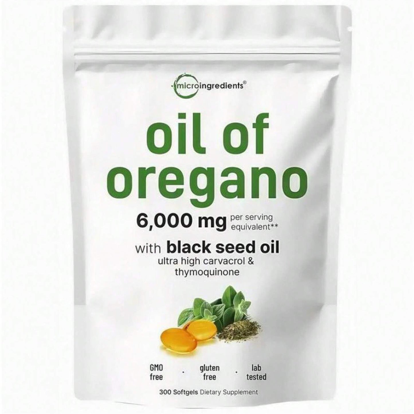 Oregano Black Seed Oil Softgels