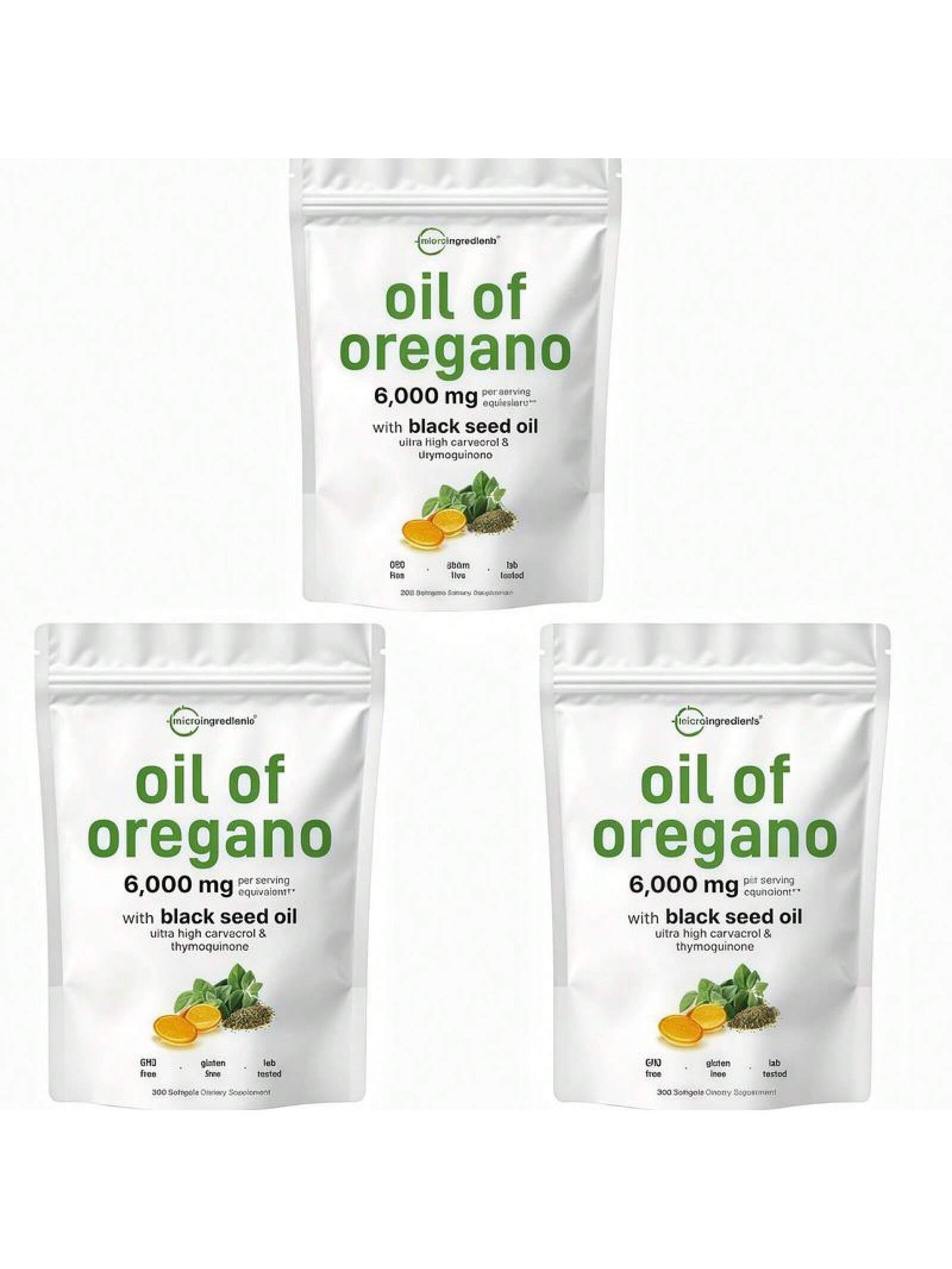 Oregano Black Seed Oil Softgels