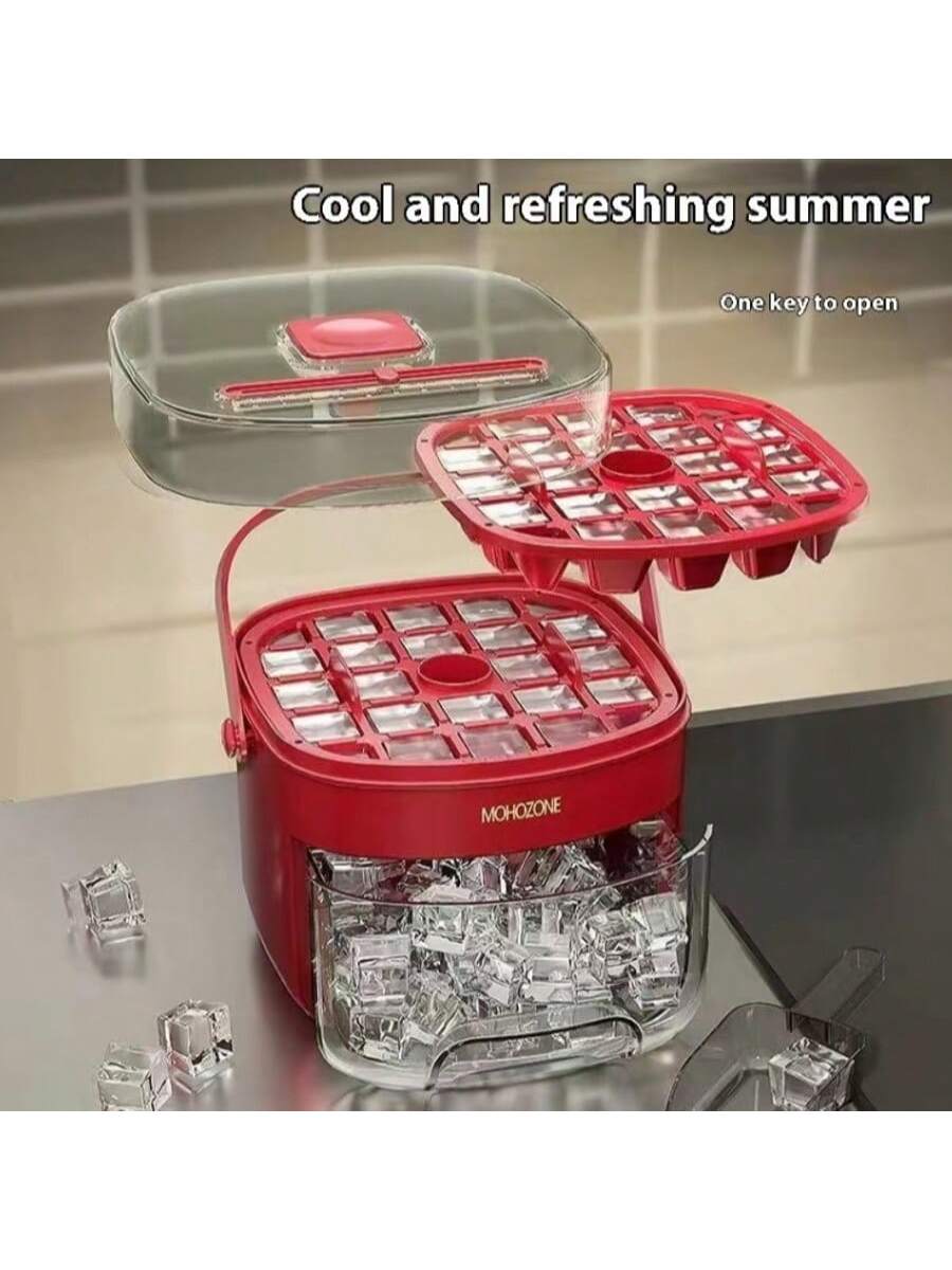 48-Grid Press-Type Ice Tray