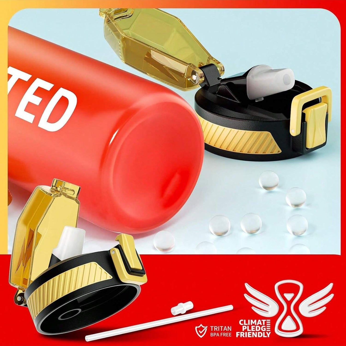 QLUR 32oz Leakproof Fitness Bottle