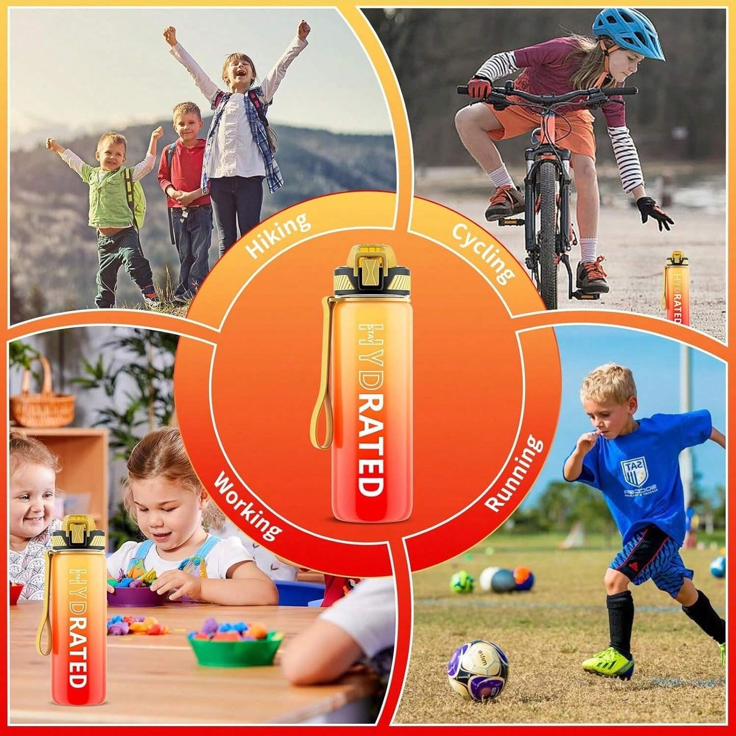 QLUR 32oz Leakproof Fitness Bottle