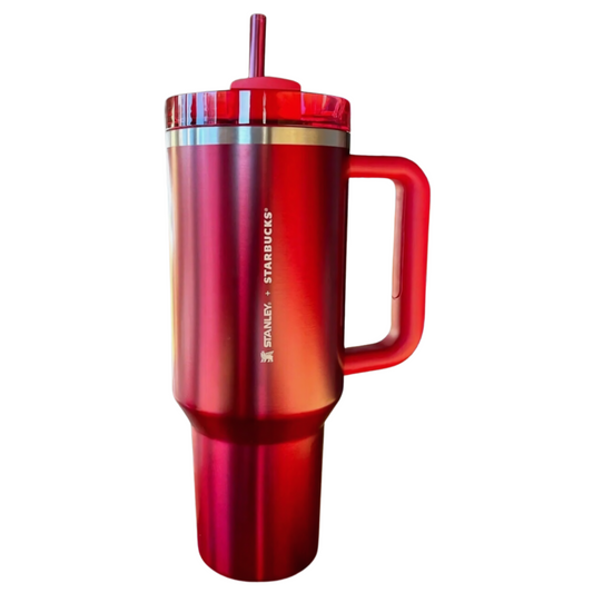 Red Stanley Starbucks Tumbler Cup