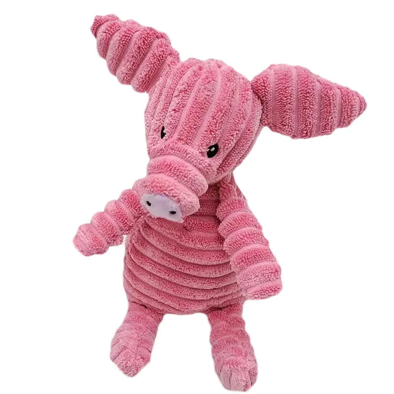 YOUSE Corduroy Donkey Dog Chew Toy