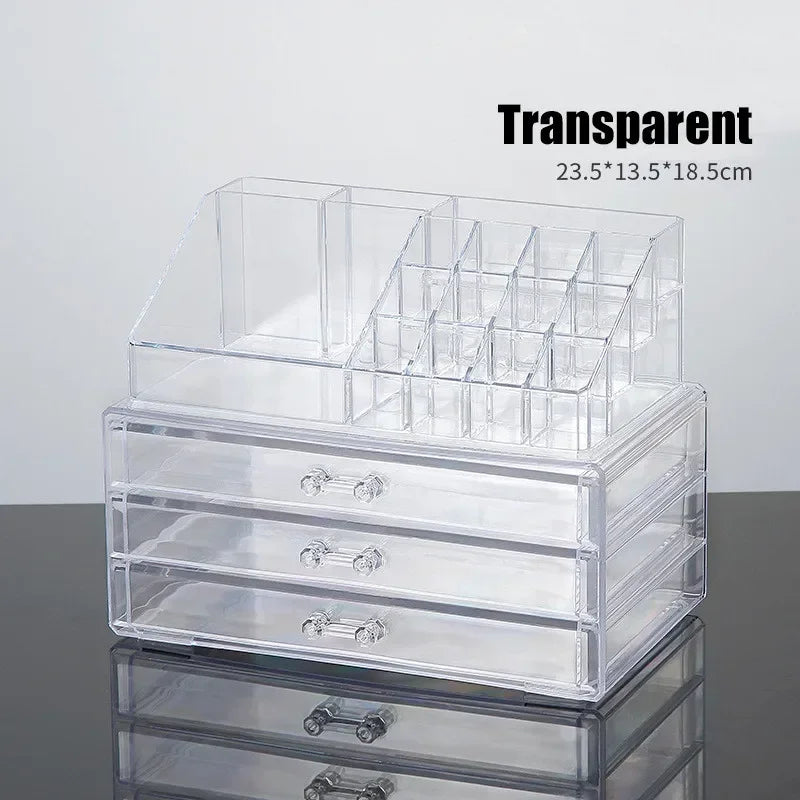Acrylic Four-Drawer Makeup Organizer