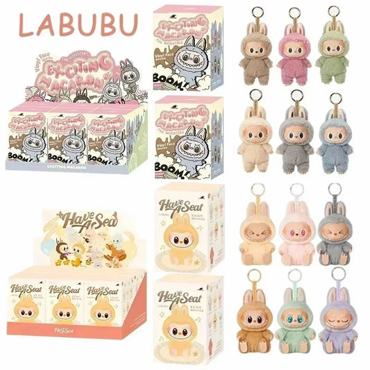 Labubu Macaron PVC Blind Box Keychain