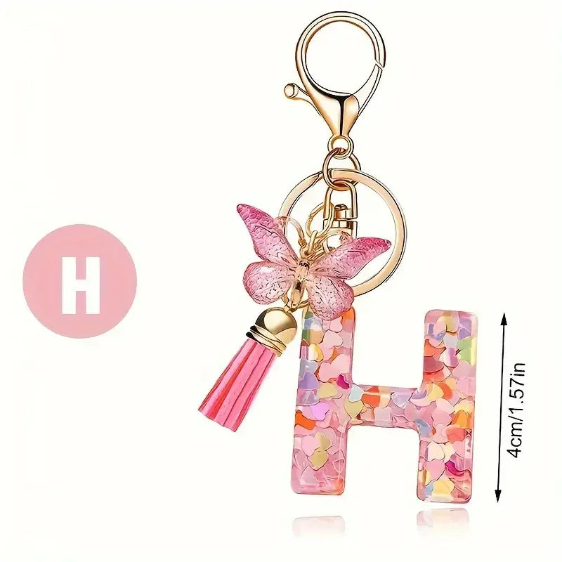 A-Z Letter Metal Keychain