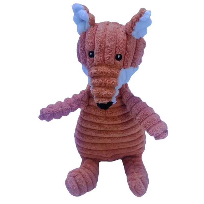 YOUSE Corduroy Donkey Dog Chew Toy