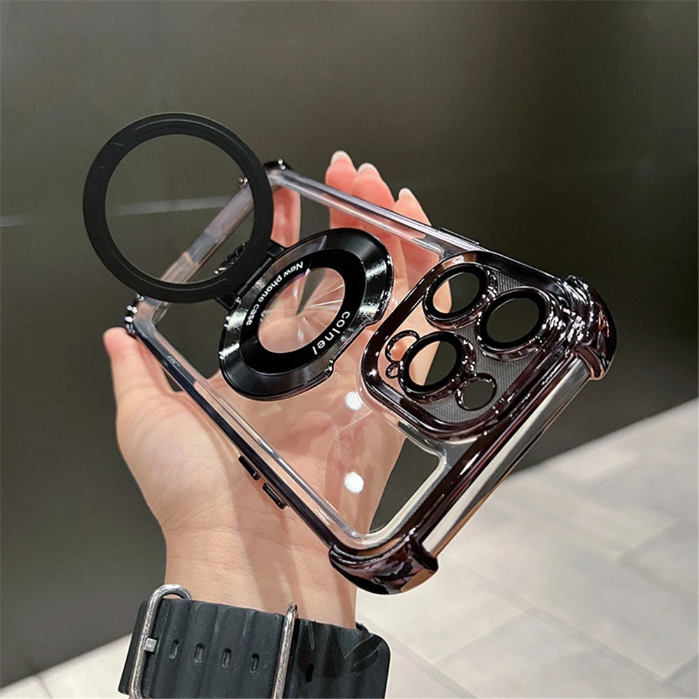 Luxury Magnetic Clear iPhone Case