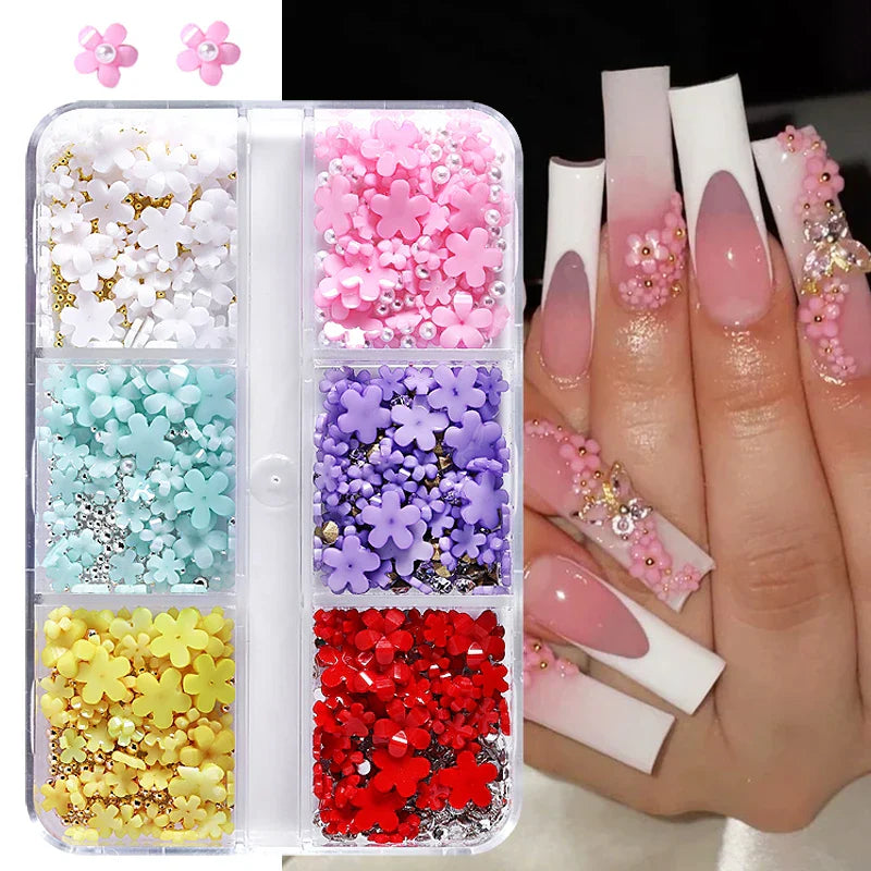 6Grids 3D Nail Art Decorations