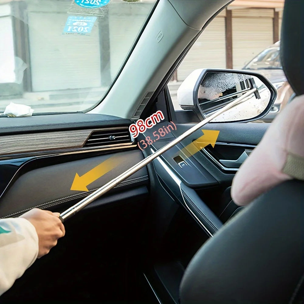 Telescopic Rearview Mirror Wiper
