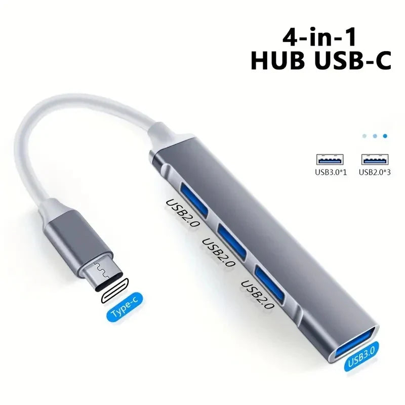4-Port USB-C HUB Adapter