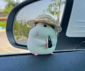 Cute Hamster Car Console Decoration