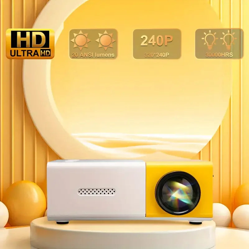 Mini Projector with 72" Screen