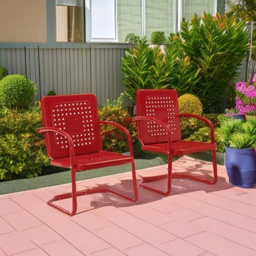 2-Piece Retro Patio Chairs