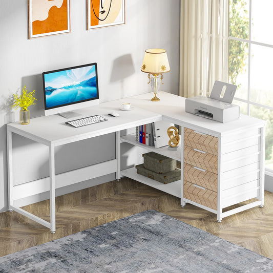 Tribesigns L-Shaped Office Desk